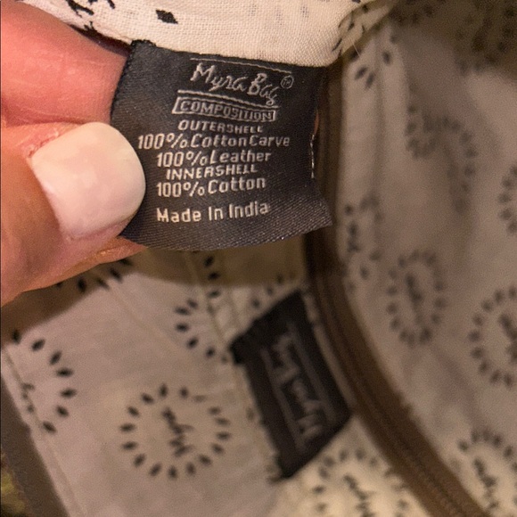 Myra Bag Brown and Cream Animal Print Crossbody - Picture 12 of 12